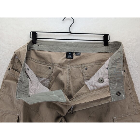 Kuhl Renegade Cargo Hiking Pants 36x32 Lightweight Beige Stretchy Breathable - Picture 8 of 16